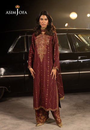 Asim Jofa Unstitched 3 Piece Luxury Festive Rejoice AJLFF-04 Embroidered Silk 3 Pcs