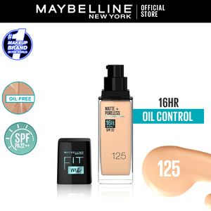 Maybelline New York- New Fit Me Matte + Poreless Liquid Foundation SPF 22 - 125 Nude Beige 30ml - For Normal to Oily Skin - My Store