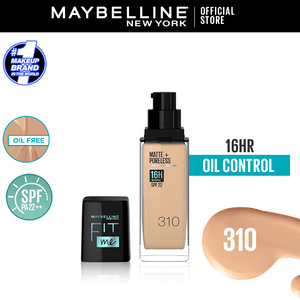 Maybelline Ny New Fit Me Matte + Poreless Liquid Foundation Spf 22 - 310 Sun Beige 30Ml - For Normal To Oily Skin - My Store