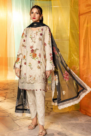 M.Basics By Maria B Unstitched 3 Piece Lawn Vol-01 Collection-02-B