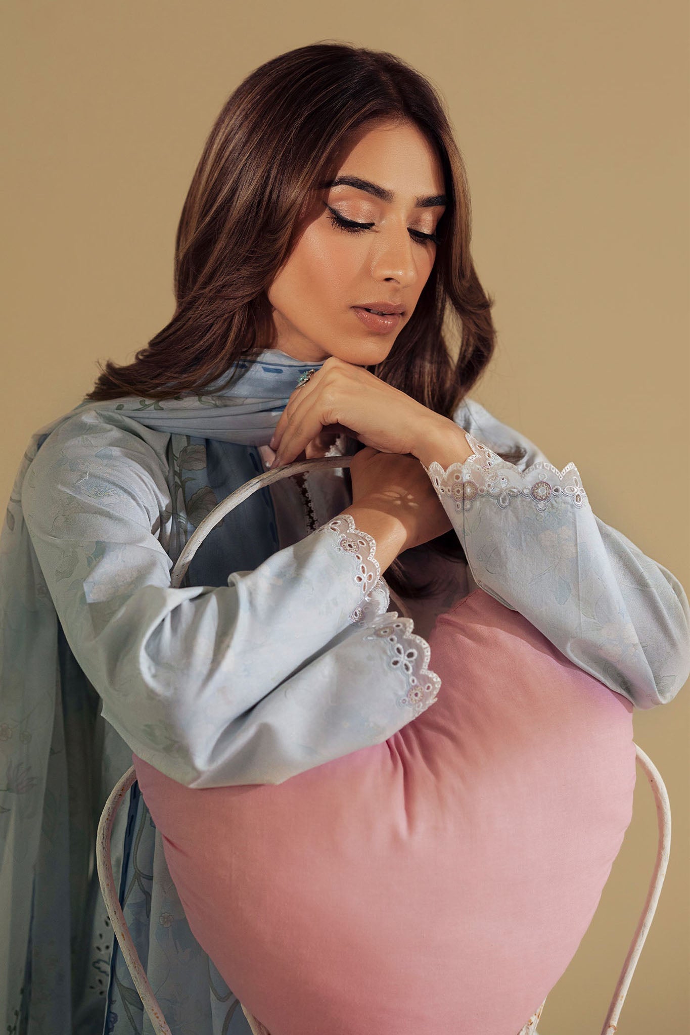 Daffodils By Seran Unstitched 2 Piece Lawn Collection'2025-02-Skylar