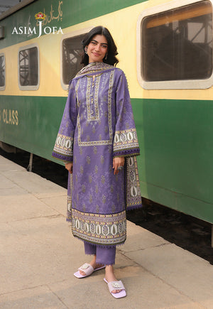 Asim Jofa Eid Essentials Ajubf-63 Digital Printed Lawn 3 Pcs