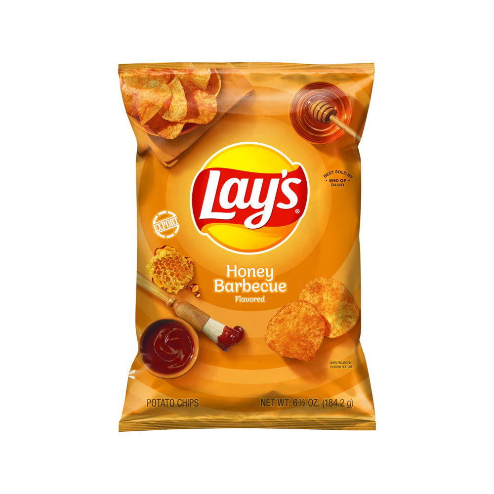 Lays Honey & Barbecue Potato Chips 184.2g - Snapcart.pk