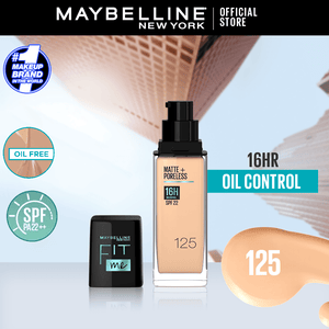 Maybelline New York- New Fit Me Matte + Poreless Liquid Foundation SPF 22 - 125 Nude Beige 30ml - For Normal to Oily Skin - My Store