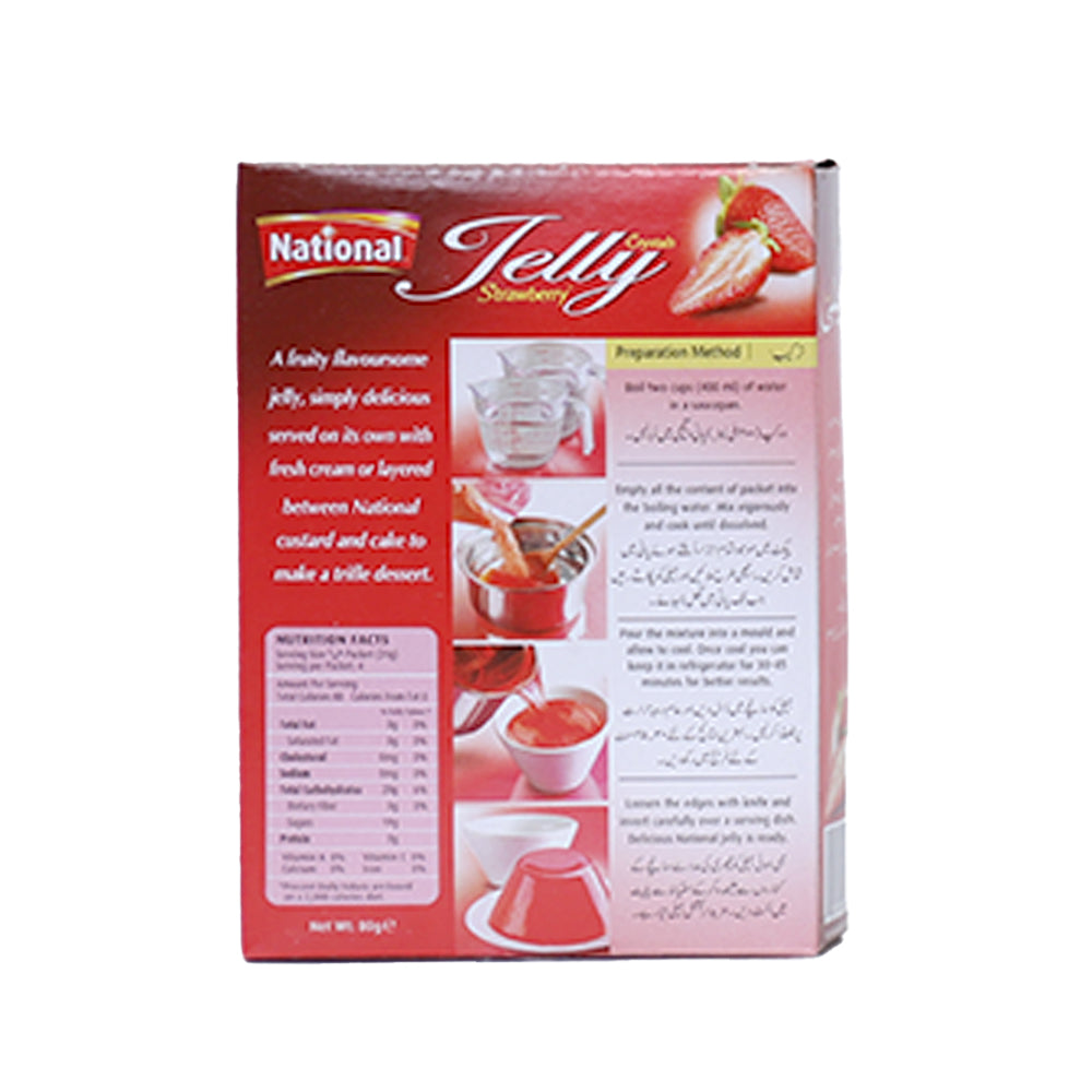 National Foods Jelly Strawberry 80g - Snapcart.pk