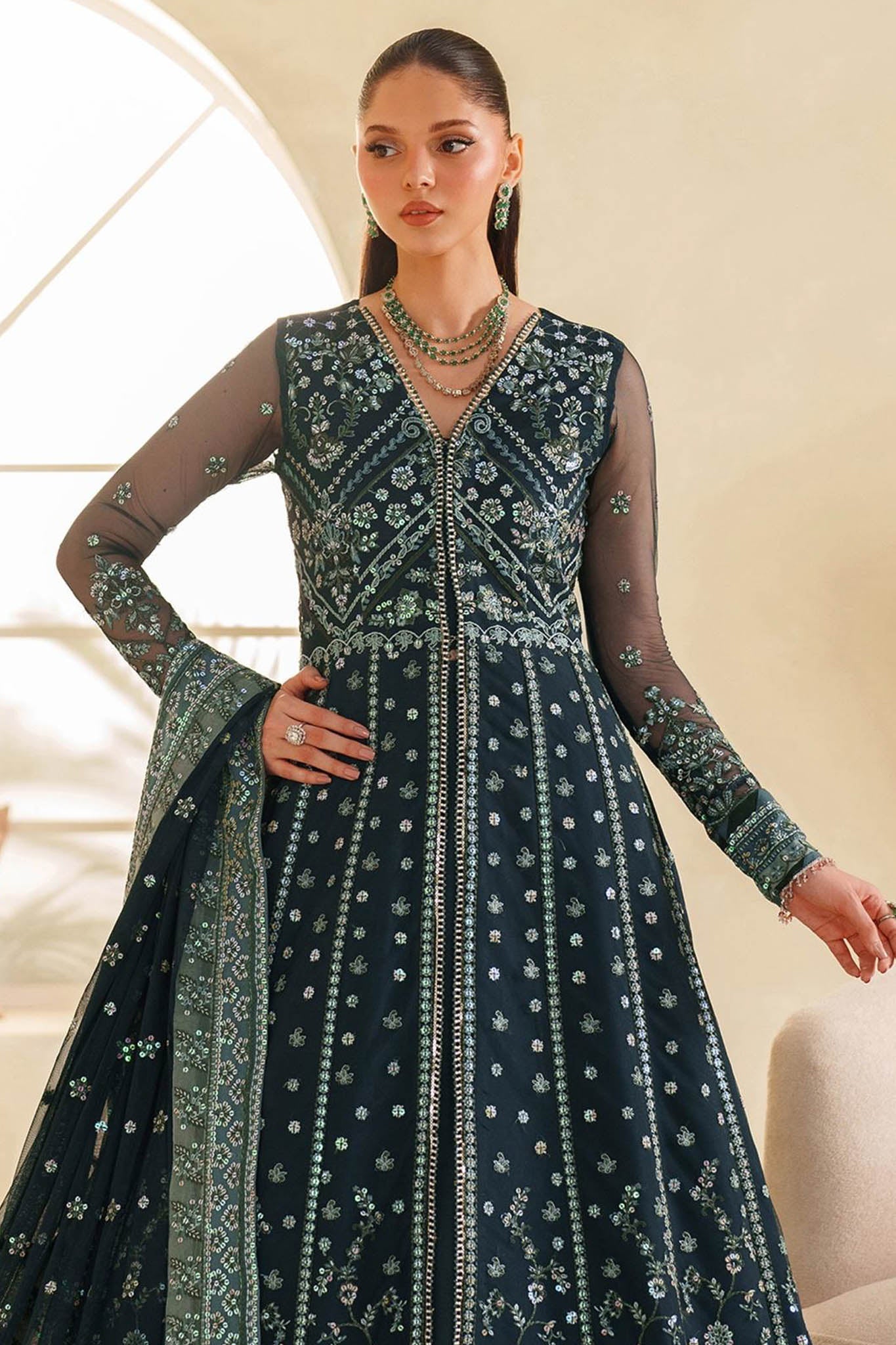 Meesa By Zarif Unstitched 3 Piece Luxury Formals Collection'2025-ZRF-ML-02-RIMUL