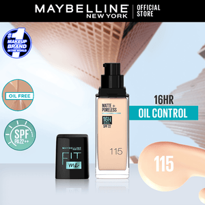 Maybelline Fit Me Matte Foundation 115 Ivory (Pump) 30Ml - My Store