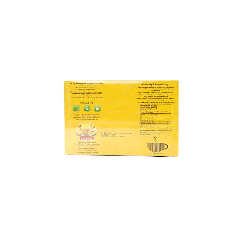 Tapal Green Tea Lemon Tea Bags 90s - Snapcart.pk
