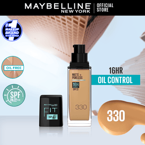 Maybelline Ny New Fit Me Matte + Poreless Liquid Foundation Spf 22 - 330 Toffee 30Ml - For Normal To Oily Skin - My Store