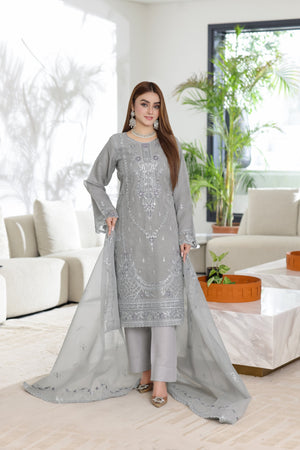 Mintara By Dressline Semi Stitched 3 Piece Aiyudia Formals Collection'2025-mintara-semi-stitched-moonstone-silver