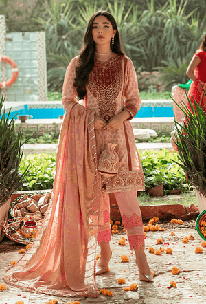Sunehri Shaam By Al Zohaib Embroidered Jacquard Unstitched 3 Piece (03)