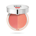 Pupa Milano- Extreme Blush Duo Dual Effect Comp Blush - Matt Salmon Radiant Peach