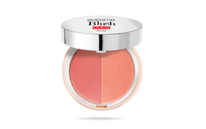 Pupa Milano- Extreme Blush Duo Dual Effect Comp Blush - Matt Salmon Radiant Peach