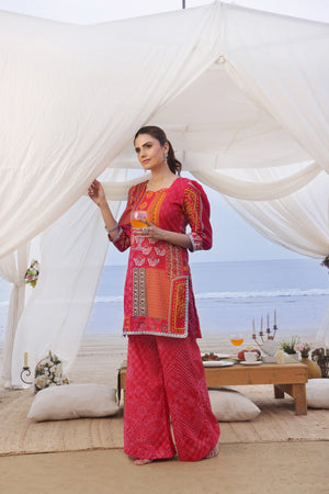 Whisper Wind By Feathers Unstitched 2 Piece Printed Lawn Collection'2025-VERMILION-FT507