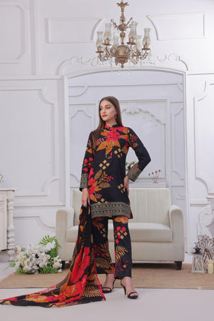 Midnight Murmurs By Feathers Lawn Collection'2025-FIOREN-FT477