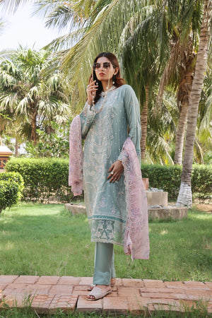 Dressline UnStitched 3 Piece Premium Heavy Chikankari Emb Bana Dora Lawn Collection