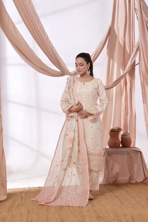 Dressline Parizai Stitched Jacquard Lawn Elegance With Munnar Dupatta