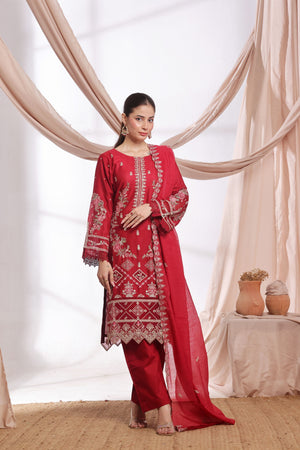 Dressline Parizai Stitched Jacquard Lawn Elegance With Munnar Dupatta