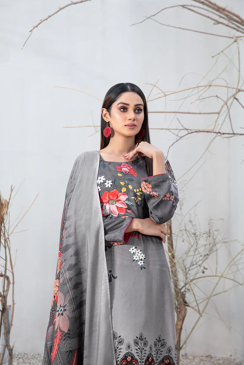 Tawakkal Fabrics - Serwa - 3 Pc Digital Printed Collection - D-1286