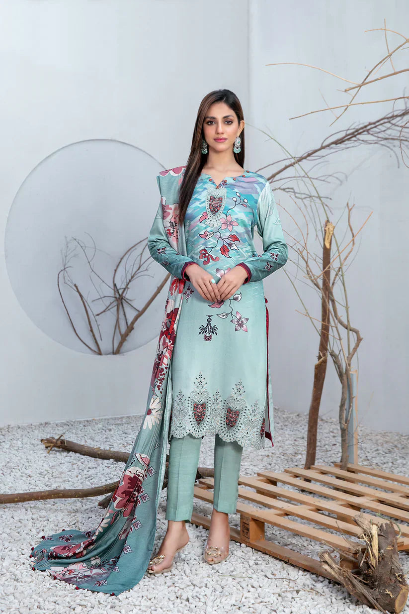 Tawakkal Fabrics - Serwa - 3 Pc Digital Printed Collection - D-1288