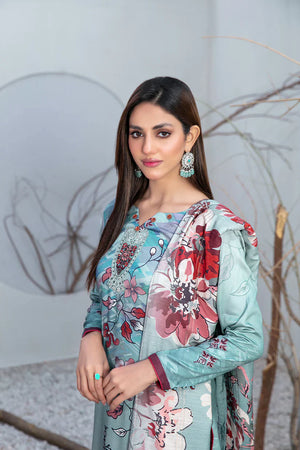 Tawakkal Fabrics - Serwa - 3 Pc Digital Printed Collection - D-1288