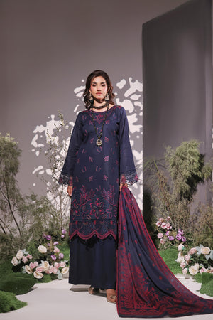 Dressline UnStitched 3 Piece Premium Heavy Chikankari & Laserkari Emb Bana Dora Lawn Collection