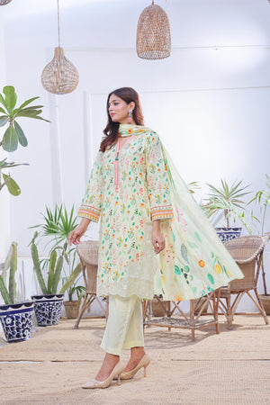 Dressline Launching New Stitched 3 Piece Emb Print Lawn Collection