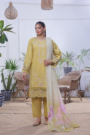 Dressline Launching New Stitched 3 Piece Emb Lawn Jacquard With Munnar Dupatta Collection