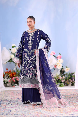 Shehnai By Dressline Unstitched 3 Piece Formals Collection'2025-shehnai-unstitched-midnight-plum