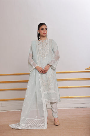 Dressline Lotus Refined Grace In Net Viscose Semi Stitched Aiyudiya Net Viscose Suit With Raw Silk Grip Trousers