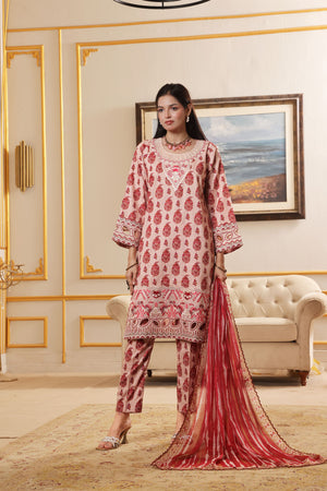 Dressline Zahra New Stitched Fancy Emb Chikankari Lawn Fancy Dupatta Collection
