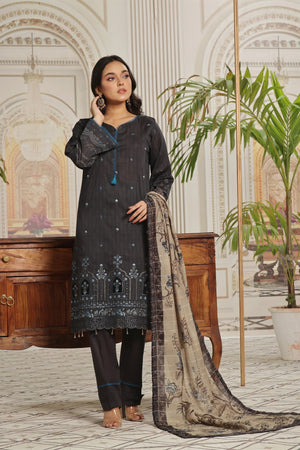 Dressline Un Stitched 3 Pcs Emb Chikankari Digital Printed Lawn Collection