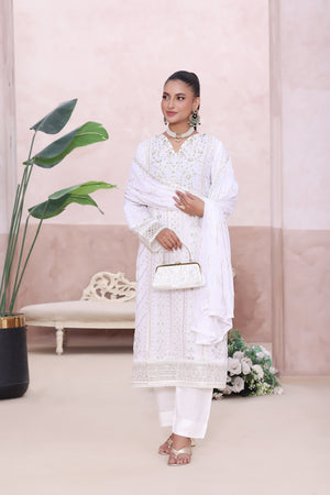 Nehal By Dressline Stitched 3 Piece Luxury Chiffon Formals Collection'2025-nehal-chiffon-3pc-Stitched-white4