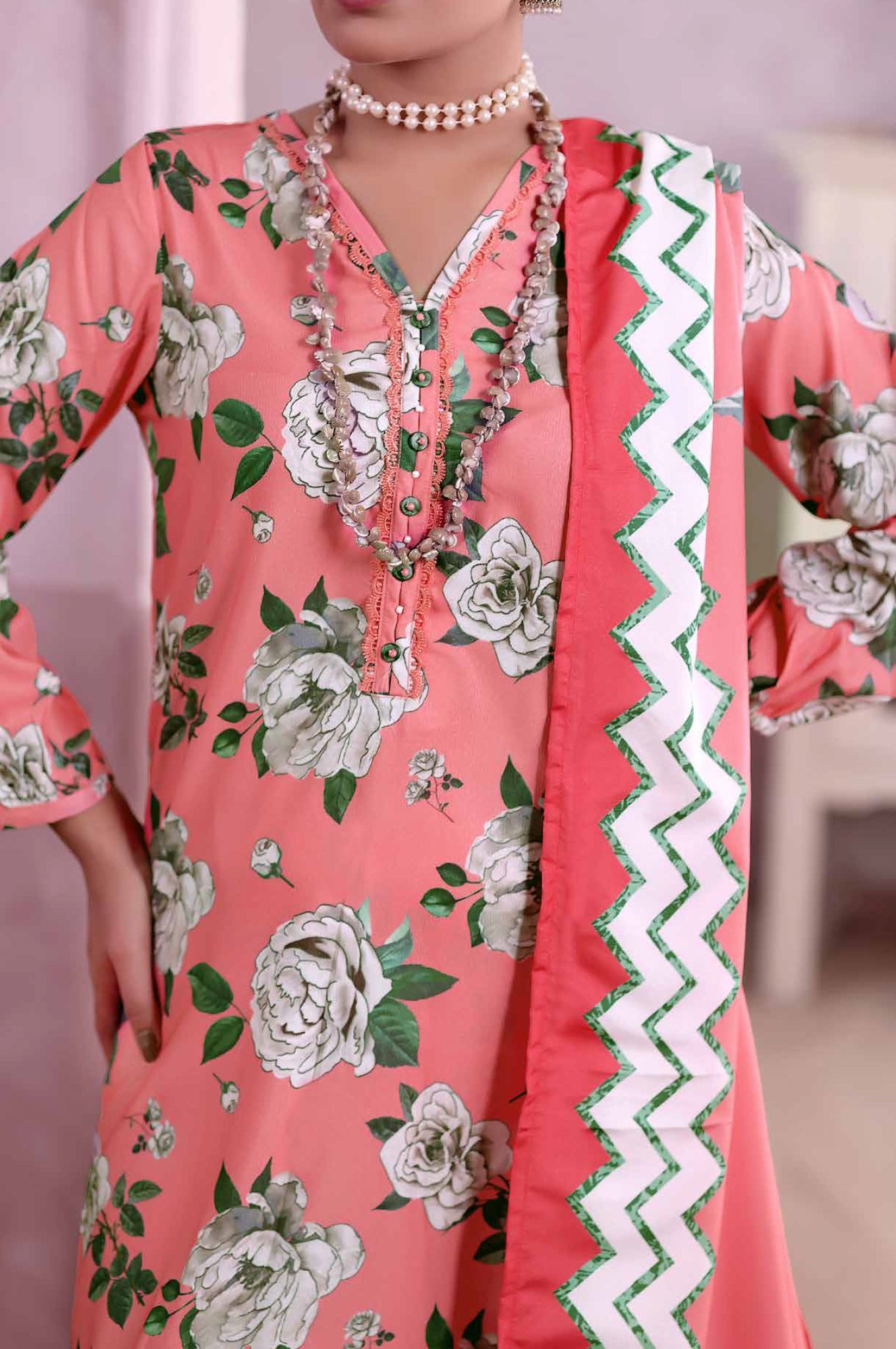 Khaas by Aizal Stitched 3 Piece Printed Ayudia Collection'2025-A-K-05