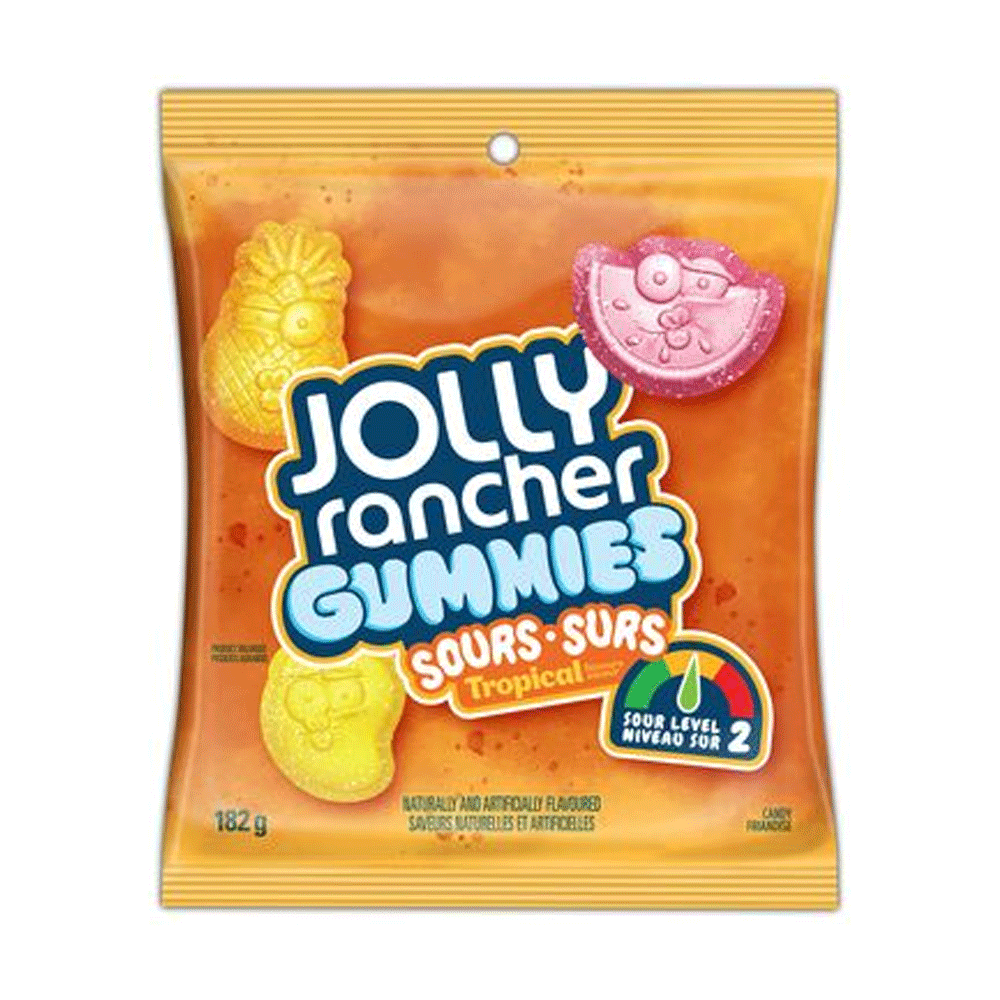 Jolly Rancher Gummies Sours Tropical Candy 182g - Snapcart.pk