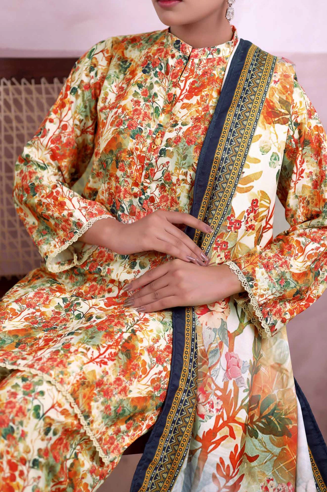 Khaas by Aizal Stitched 3 Piece Printed Ayudia Collection'2025-A-K-06