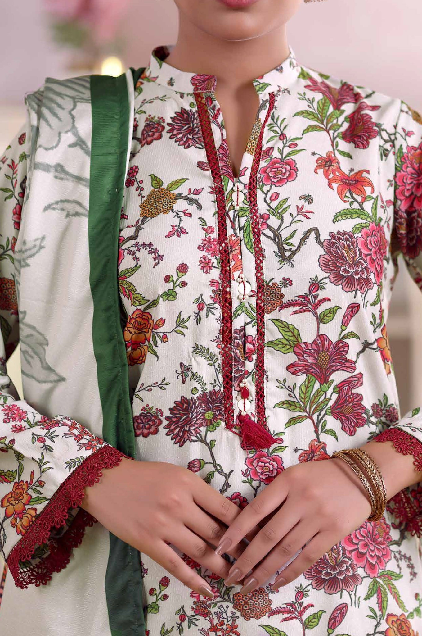 Khaas by Aizal Stitched 3 Piece Printed Ayudia Collection'2025-A-K-07