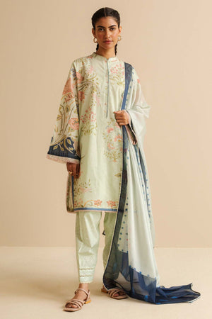 CoCo Prints By Zara Shah Jahan Unstitched 3 Piece Lawn Drop Two Collection'2025-08-A-Vara