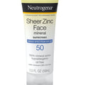 Neutrogena Sheer Zinc Sunscreen SPF 50 Face Lotion 59Ml