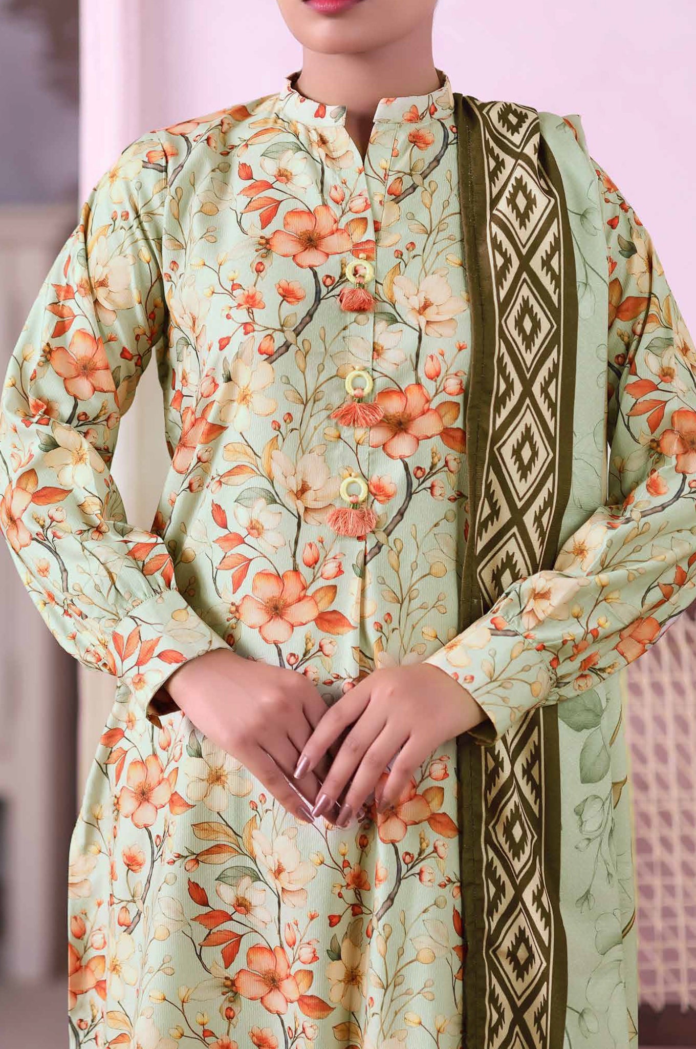 Khaas by Aizal Stitched 3 Piece Printed Ayudia Collection'2025-A-K-08