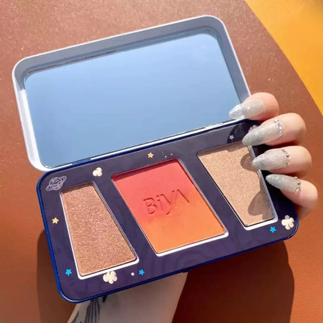Biya - Time Planet Highlighter Blush Facial Palette - 03