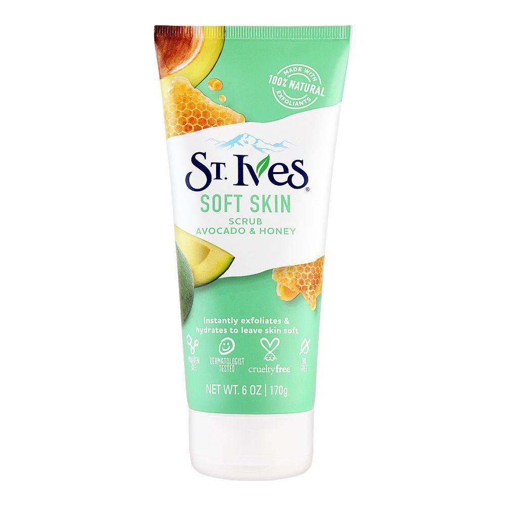 St Ives Face Scrub Soft Skin Avocado & Honey 6Oz/170G - My Store