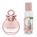 Benetton Colors Rose Women Set Edt 80Ml+Deo Spray 150Ml