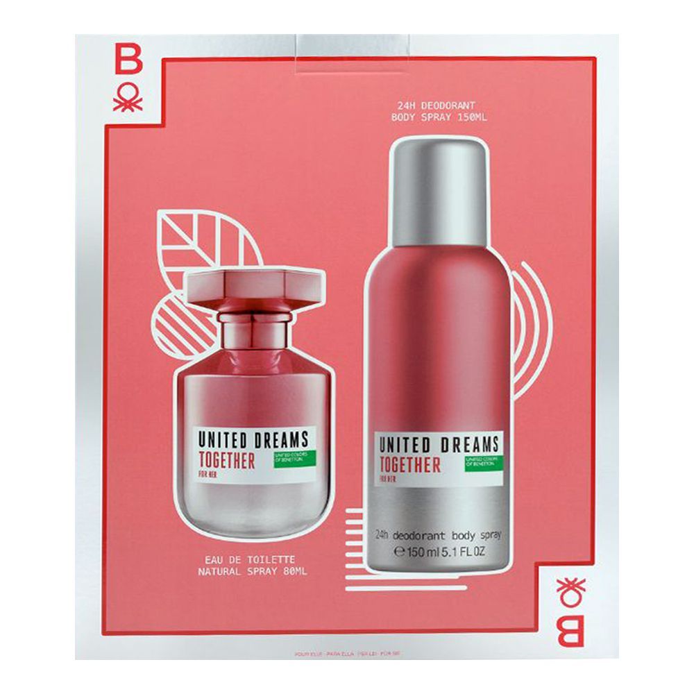 Benetton United Dreams Together For Her Set Edt 80Ml+Deo Spray 150Ml