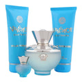 Versace Dylan Turquoise Pour Femme Perfume Set For Women EDT 100ml + EDT 5ml + Body Gel + Shower Gel