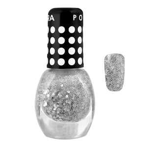 Vipera Nail Polish Polka - Transparent with Silver Brocade 69