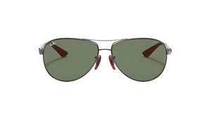 Ray-Ban RB8313M F001/71 Pilot Sunglasses Gold/Gunmetal Frame Green Lens – 61mm