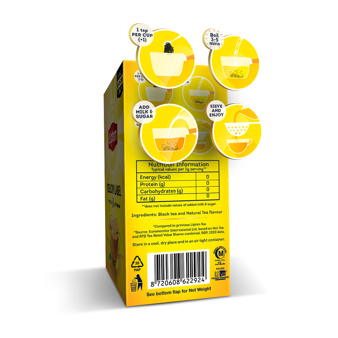 Lipton Yellow Label Tea 140g - Snapcart.pk