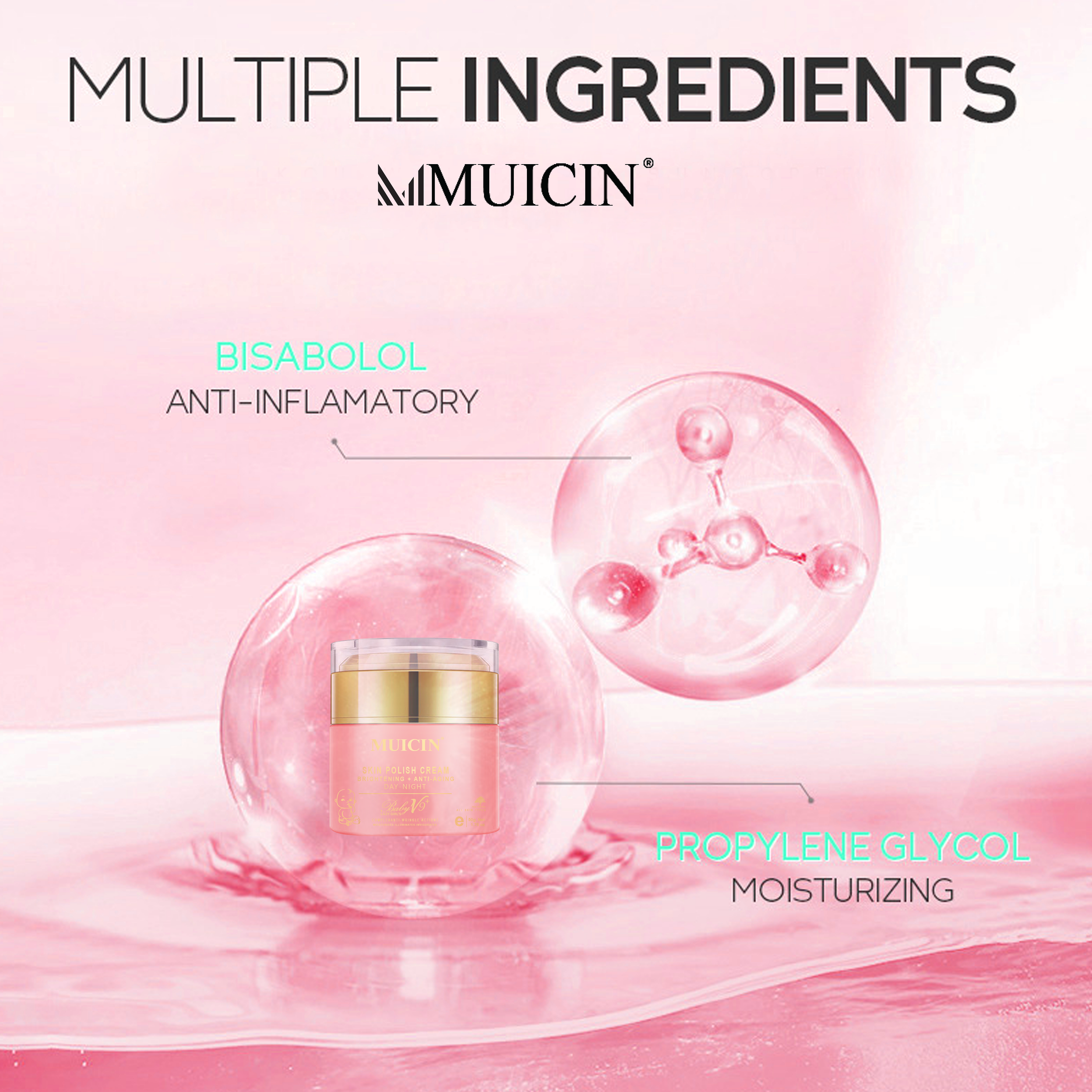 MUICIN - Baby V9 Jar Lazy Girl’s Skin Polish Cream - 50g - My Store