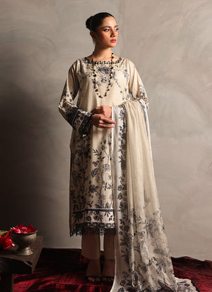 Zlooms 3 Pc Dobby Unstitched Suit - ZL25-C08-02